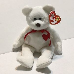 Ty Beanie Baby "VALENTINO" *1st Generation! Has Very Rare Errors!
